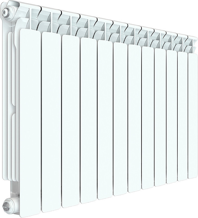 Радиатор Rifar Alp 500 12 секций, 1932 Вт, 9016, белый