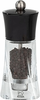 Мельница для перца Peugeot Molène 28992, 60х140 мм, акрил / черный пластик / металлический измельчитель