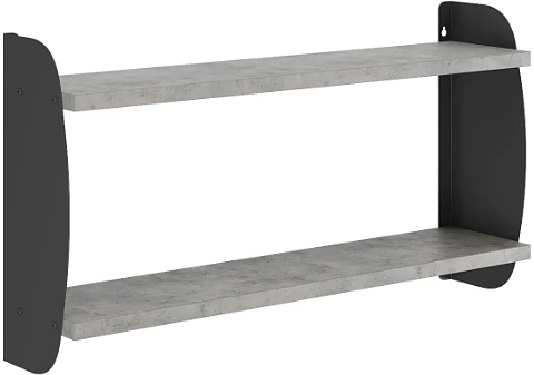 Полка КОБОР S2-80/20 black/chicago