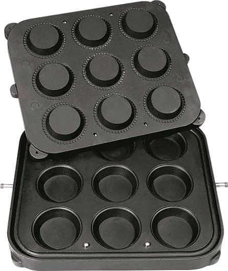 Форма для тарталетницы Kocateq DHTartmatic Plate 14 (круглые, верхний Ø 90 мм, нижний Ø 66 мм, 9 шт.)