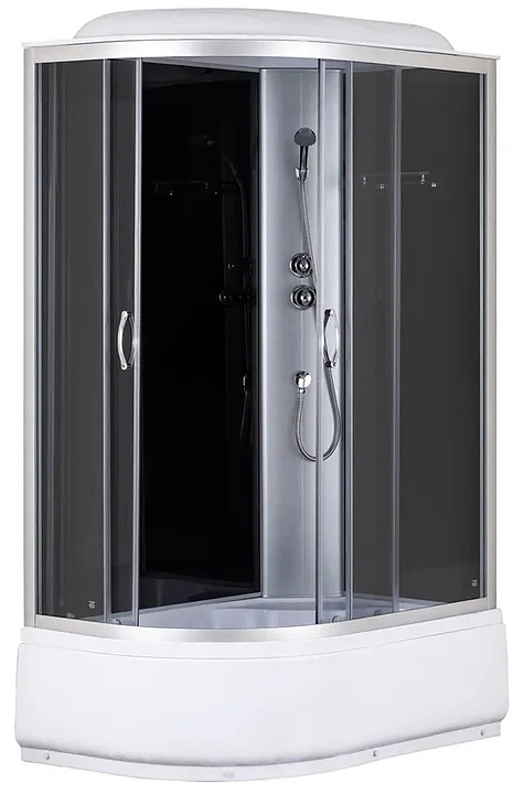 Душевая кабина Taliente TA-12080G(R) 120х80х215 см правая, черный