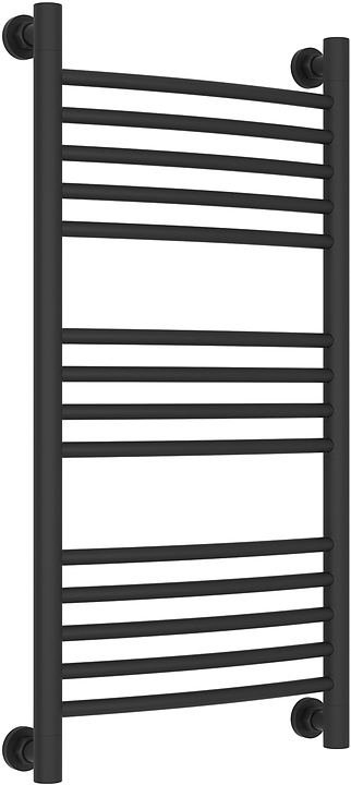 Полотенцесушитель водяной Сунержа Богема+ 80x40 см с выгнутой перемычкой, темный титан муар