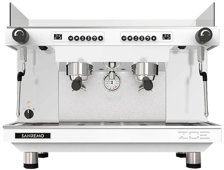 Кофемашина Sanremo Zoe Competition SED 2 высокие гр. автомат, белая