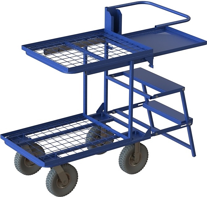 Тележка для пикинга MetallCart IN05 (мезонин)