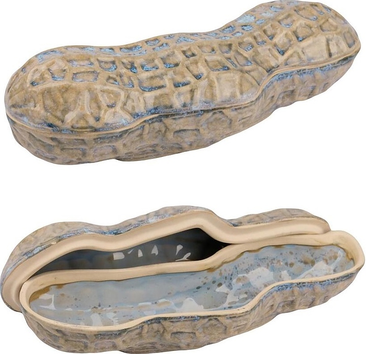 Блюдо сервировочное P.L. Proff Cuisine Groundnut Northern Blue Frutti di Mare B240020623-J 195 мл 22,7х6,5 см h=7,5/4,2 см с крышкой (керамика)