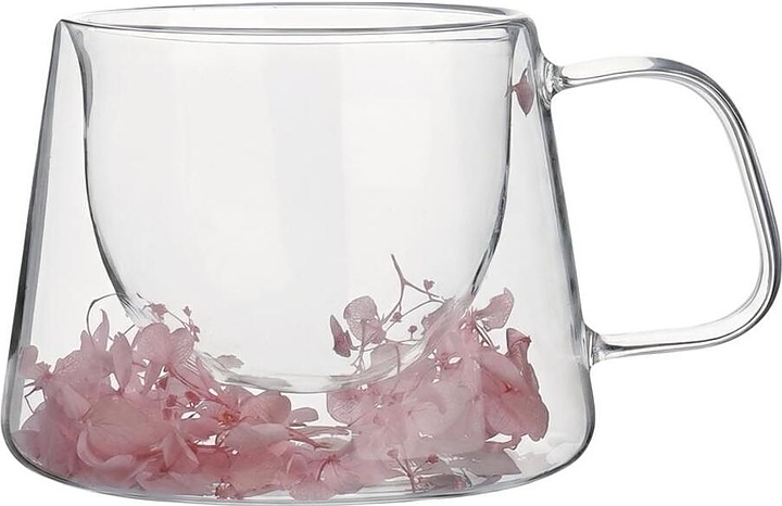 Чашка кофейная P.L. Barbossa S0686 Petals 200 мл d=10/8,1 см h=7,5 см (термостекло)