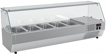 Витрина холодильная Carboma IKI A30 SM 1,2-G (5 GN1/4) с колпаком