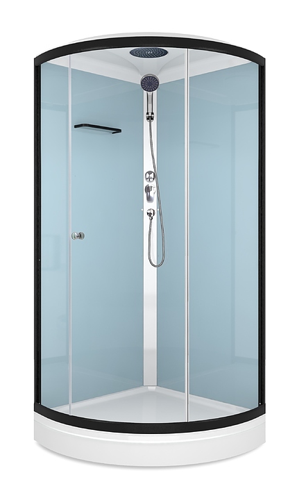 Душевая кабина Domani-Spa Simple 99 DS01Sm99LDbCl00 90х90 см