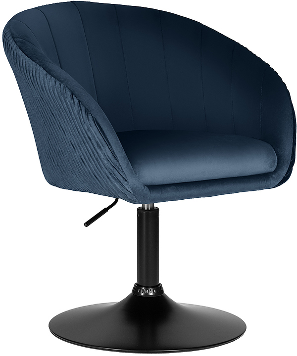 Кресло обеденное DOBRIN 8600-LM EDISON BLACK (синее)