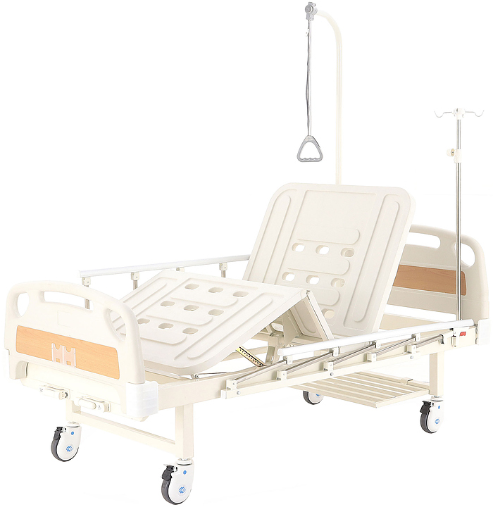 Кровать медицинская механическая Med-Mos Е-8 (ABS) с РУ