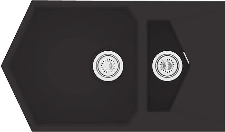 Мойка кухонная KitKraken Pond Black K-850M.9004 черная