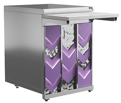 Прилавок нейтральный Luxstahl ПН-600 Premium Vector (Вектор)