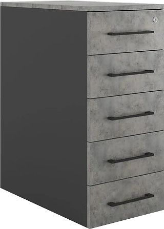 Тумба приставная КОБОР TS5-40/50 black/chicago