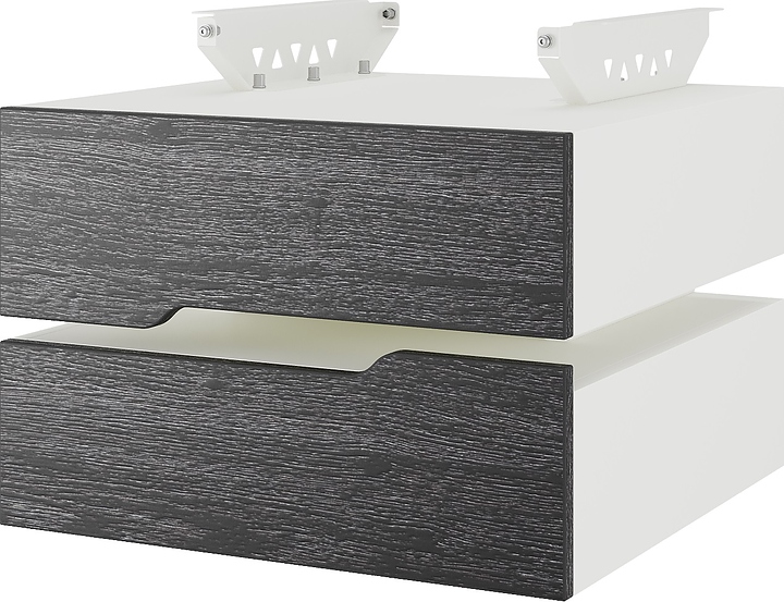 Тумба подвесная КОБОР T-2 white/glazed