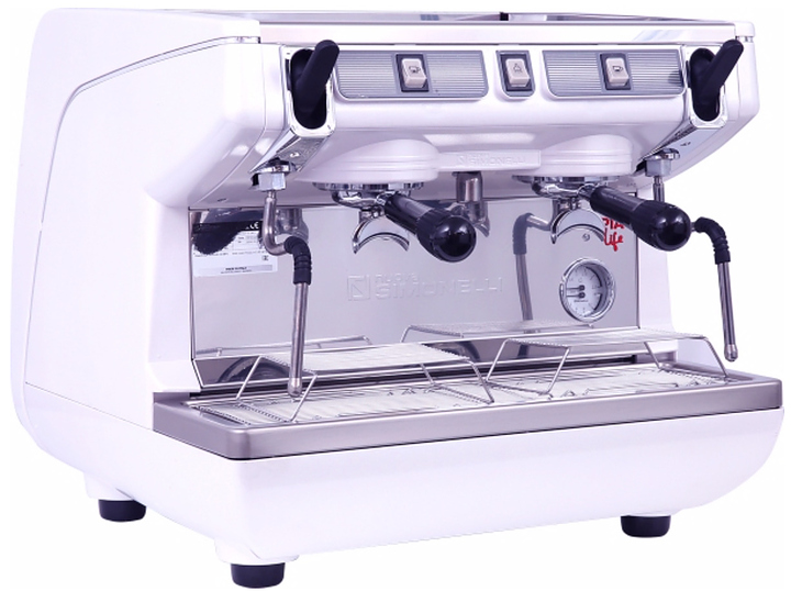 Кофемашина Nuova Simonelli Appia Life Compact 2 Gr S белая, высокие группы, экономайзер, полуавтомат
