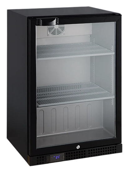 Шкаф холодильный TEFCOLD DB127H 138 л 600х520х870 мм (со стеклом, барный) черный