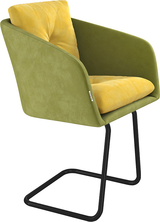 Стул барный Sheffilton SHT-ST43-2/S45-1 фисташковый десерт / черный муар