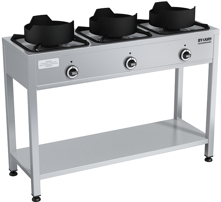 Плита газовая Вулкан KSB03 8157 WOK