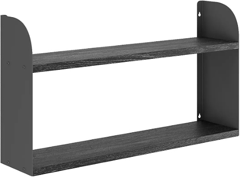 Полка КОБОР S1-100/20 black/wood