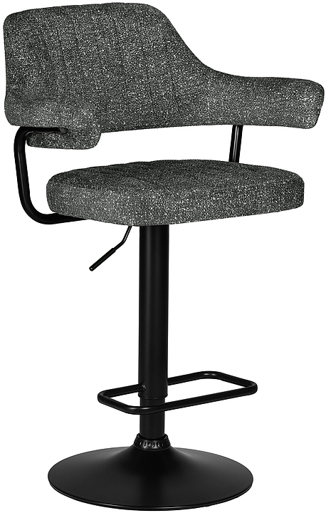 Стул барный DOBRIN 5019-LM-N CHARLY BLACK (серый твид) 2 шт.