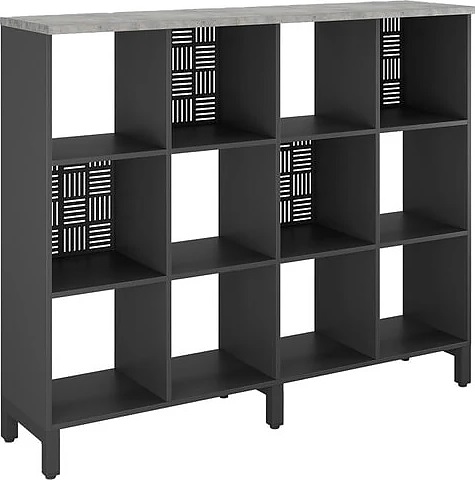 Стеллажная система КОБОР SQ-3Х4 black/chicago