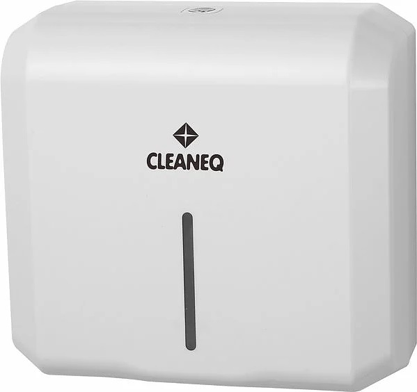 Диспенсер листовых бумажных полотенец CLEANEQ KW-7336 C-/Z-сложение (АБС пластик) белый глянец