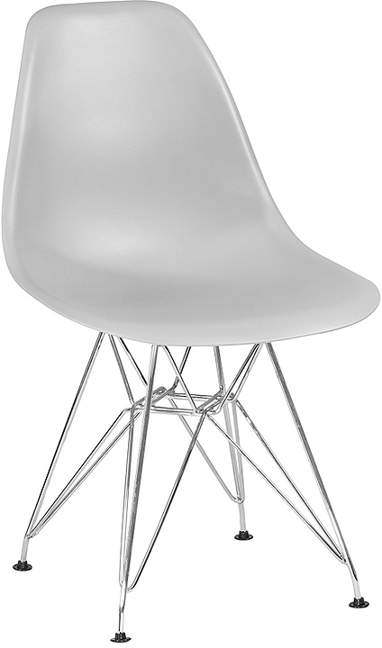 Стул обеденный DOBRIN 638APP-LMZL DSR (светло-серый, хром)