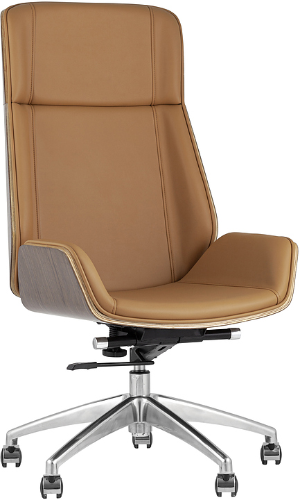 Кресло руководителя TopChairs Crown коричневое