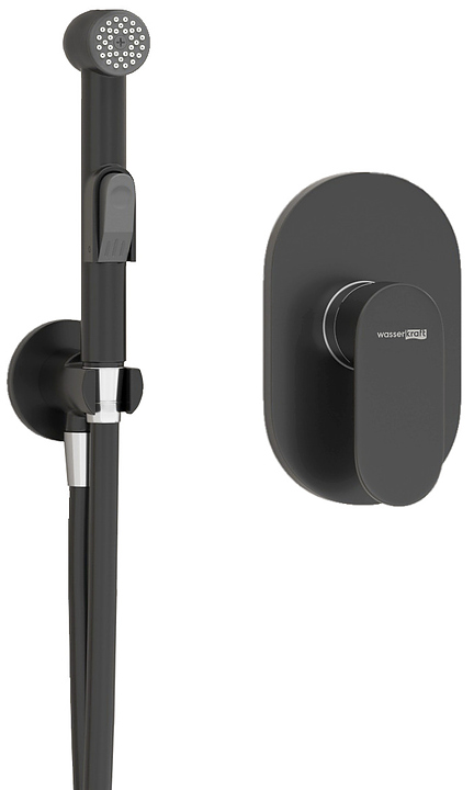Встраиваемый комплект для биде Wasserkraft Elbe A7451.083.236.081 черный Soft-touch
