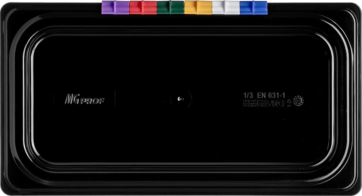 Крышка для гастроемкости MGprof 79740 GN 1/3 (325х176) (полипропилен) черная