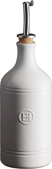 Бутылка для масла и уксуса Emile Henry 110215 400 мл d=75 мм h=240 мм (керамика) белая