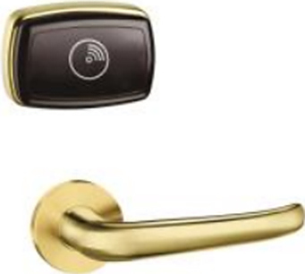 Замок электронный автономный NORWEQ iSPLIT MF, ручка Sigma 14, с цилиндром, отделка золото, правый