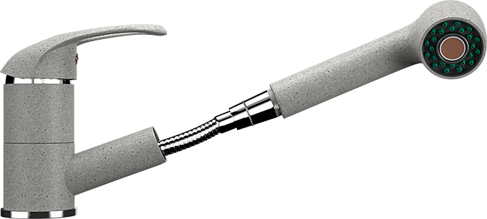 Смеситель для кухни ULGRAN U-002-310 серый