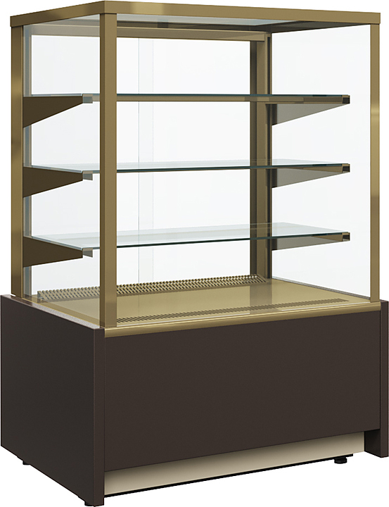 Витрина тепловая Carboma KC70 SH 0,9-1 Light (0102-0109, шоколад / золото)