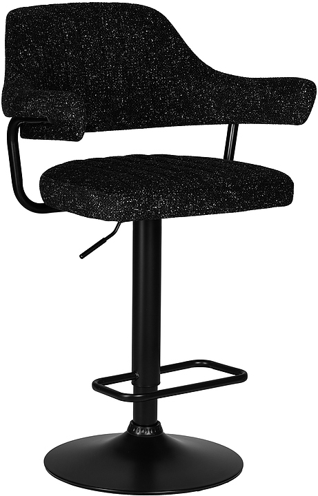 Стул барный DOBRIN CHARLY BLACK LEO18 (черный)