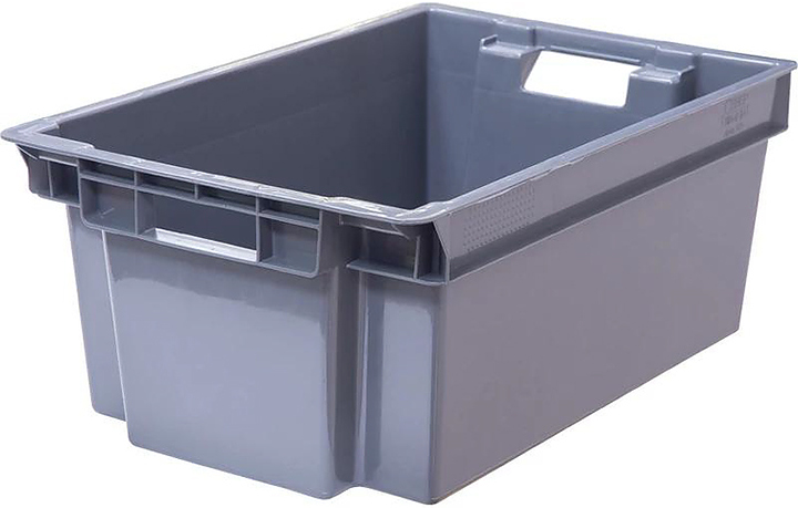 Ящик для овощей и фруктов ТАРА.РУ 125-2 ВС 600х400х250 мм серый