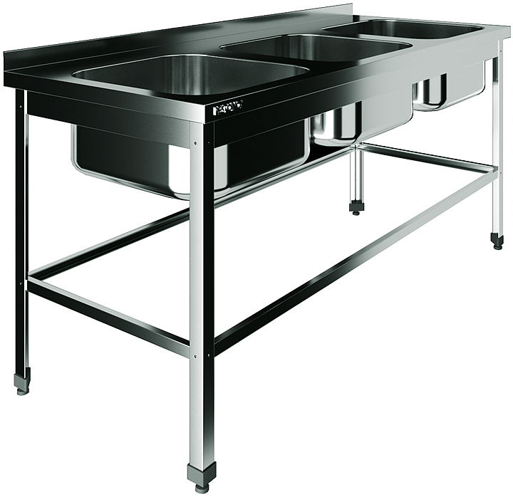 Ванна моечная Restoinox ВМЦ-3/18/6-БП-ЭЦ