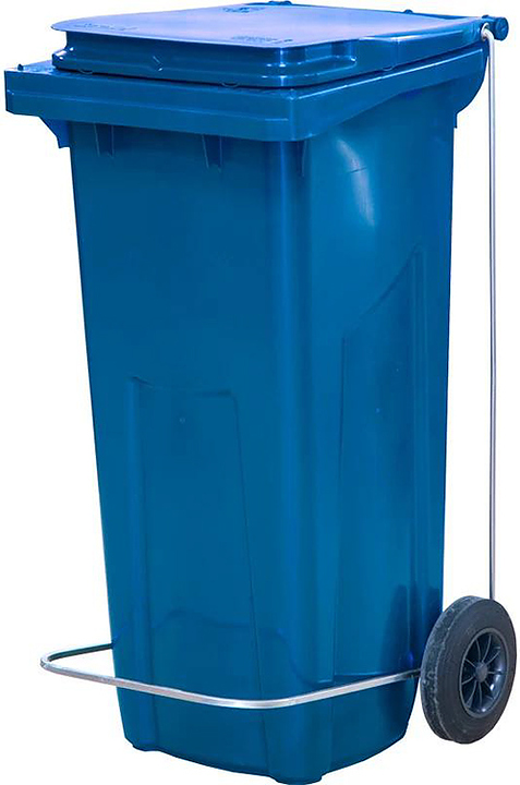 Контейнер для мусора ТАРА.РУ МКТ 120 с педалью П, синий