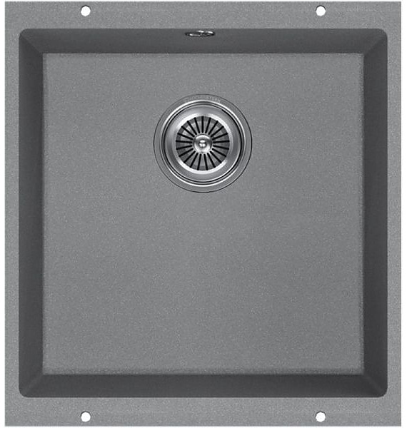 Кухонная мойка KUCHENSTERN 100TN10 UNDER 50 Ku-Granit 430х460х190 мм титан
