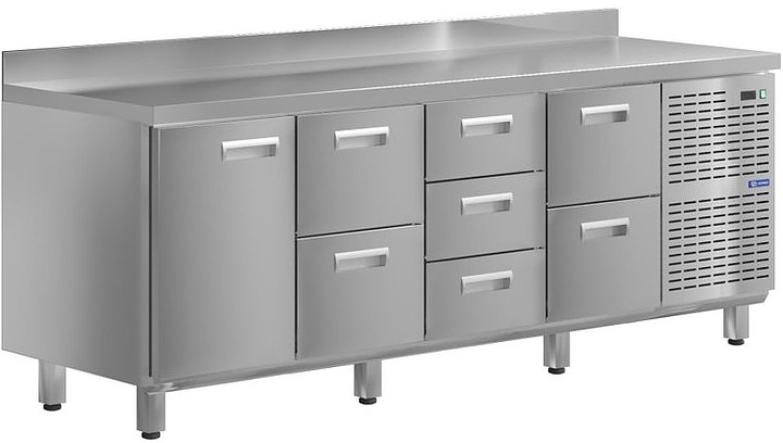 Стол холодильный KAYMAN КСХ-1232/70 (1 дверь, 7 ящиков)