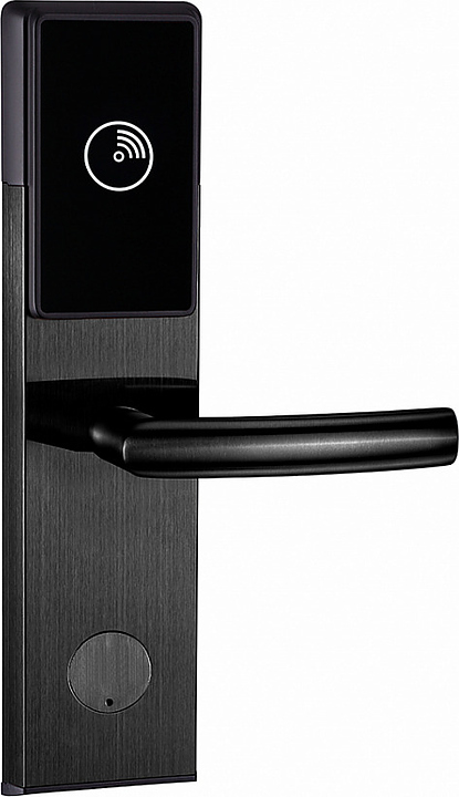 Замок электронный автономный NORWEQ iCLASSIC MF, ручка Practical 5, с цилиндром, отделка матовый черный, правый