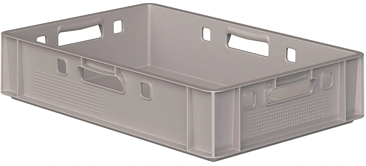 Ящик универсальный iPlast E1 FK-6412 600х400х120 мм ЭКО, светло-серый