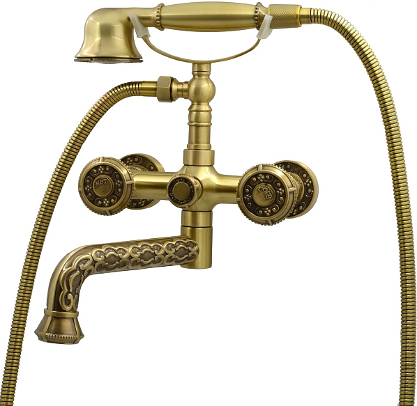 Смеситель для ванны и душа Bronze de Luxe Royal 10119P