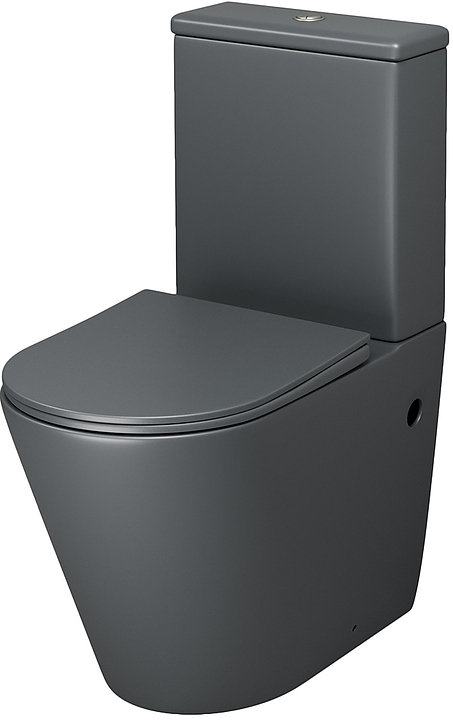 Унитаз напольный с крышкой-сиденьем Grossman Color GR-4480GMS серый матовый