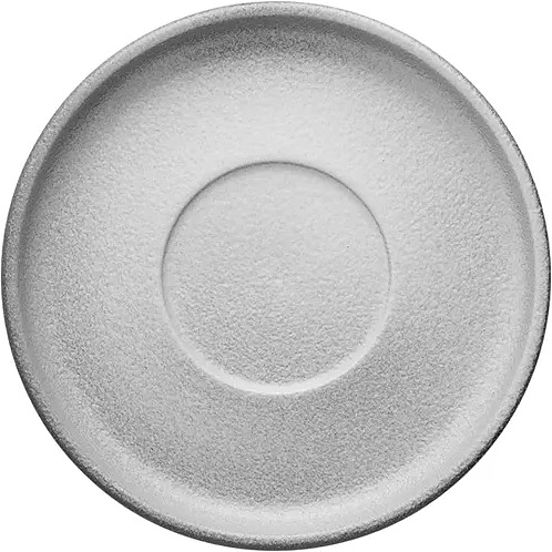 Блюдце кофейное Kunstwerk Seiko A27860W1384 d=11,5/5 см h=1,5 см (фарфор) серое