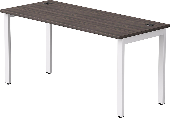 Стол офисный Everprof EVO 1580х670х755 мм (ЛДСП / металл) дуб пасадена / белый