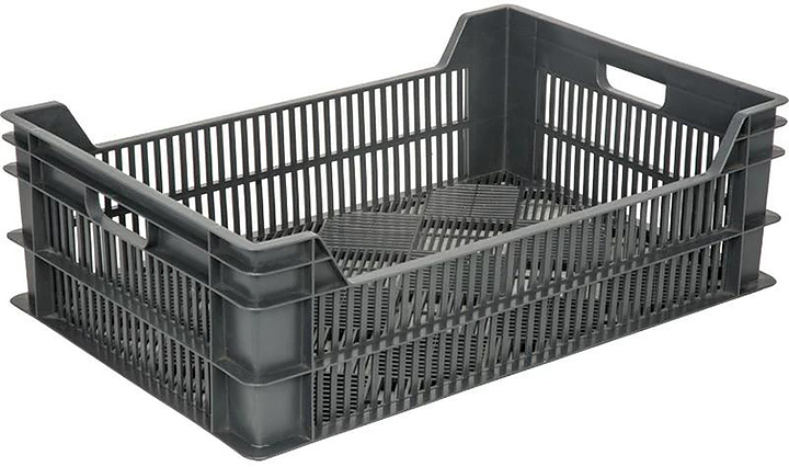 Ящик для овощей и фруктов ТАРА.РУ 106 600х400х190 мм черный