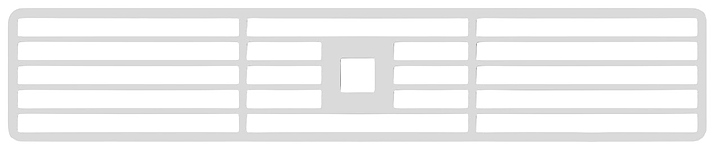 Декоративная решетка для варочной панели Kuppersbusch DK 8593 Silver Chrome