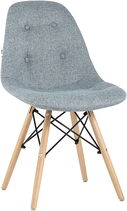 Стул Stool Group DSW SOFT рогожка серо-голубой