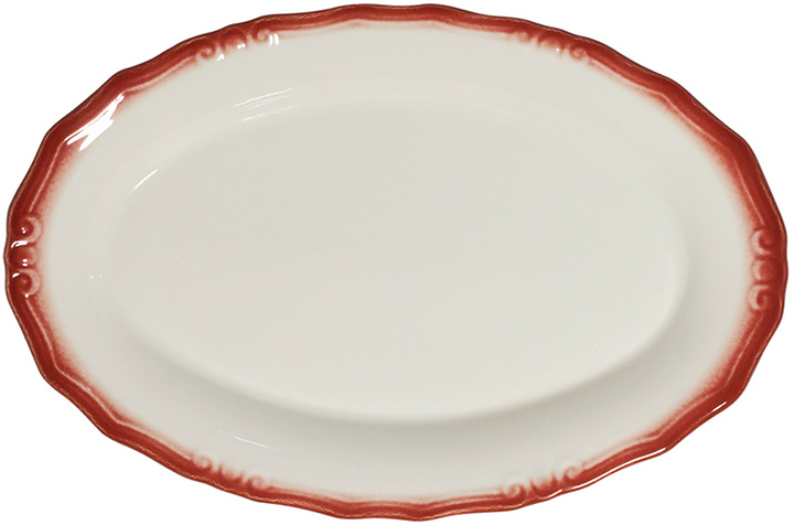Блюдо овальное ID Fine Relic Maroon 30557-213032 32 см